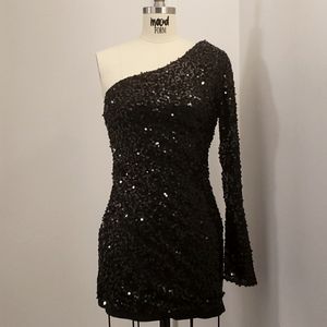PRETTY LITTLE THING Sequin One Shoulder Dress